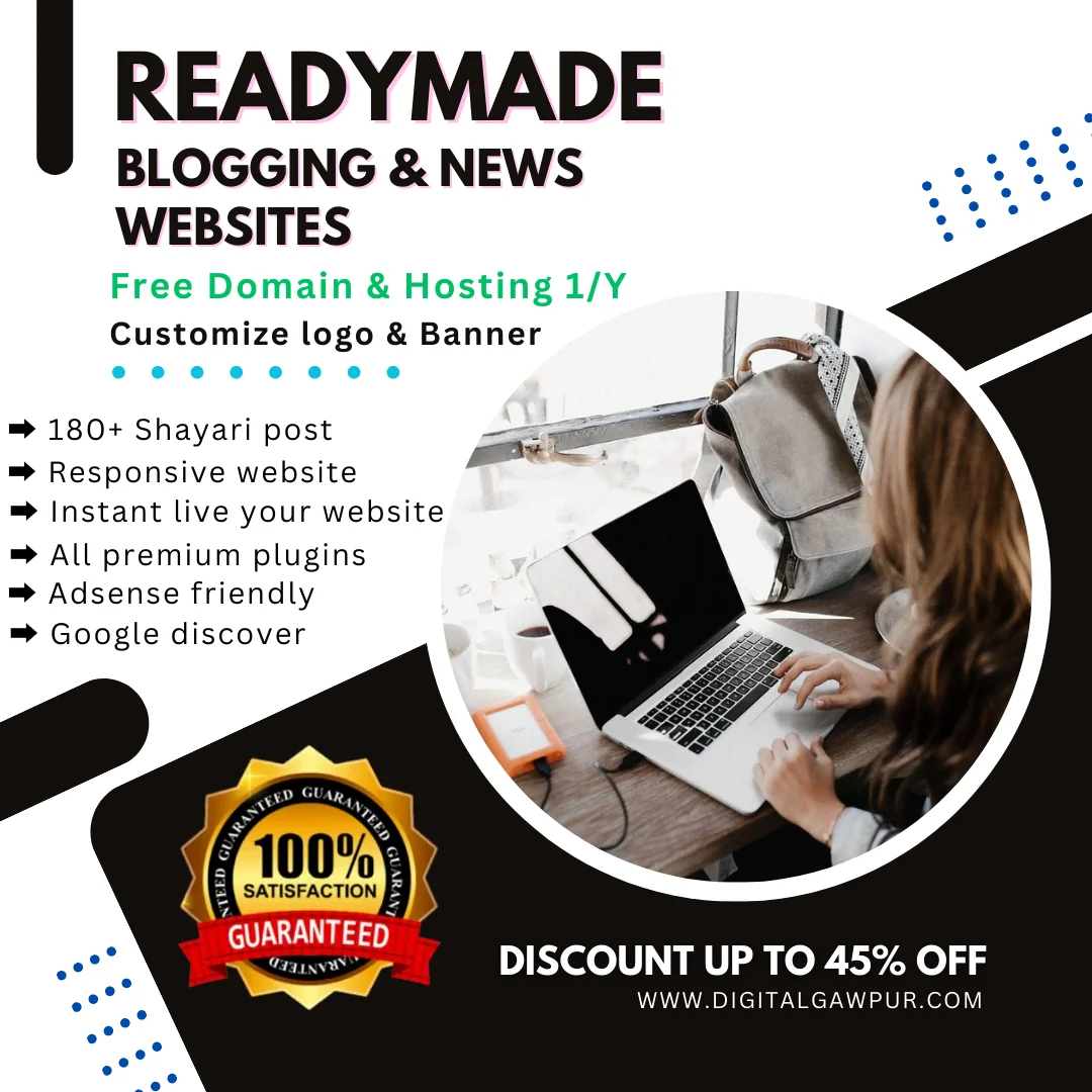 Custom Blogging & News Website with Free Domain and Hosting Custom Blogging News Website with Free Domain and Hosting