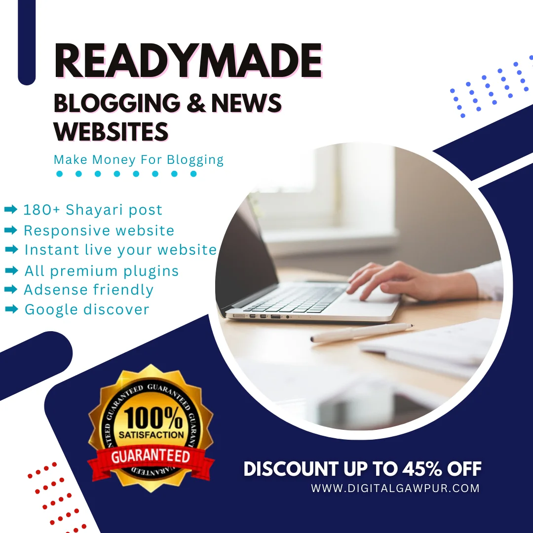 Readymade Blogging & News Website Readymade Blogging News Website