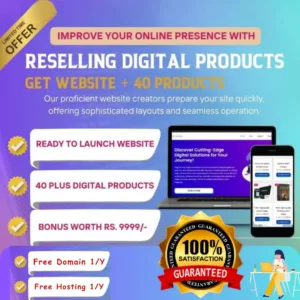 Readymade Digital Product Website Free Domain with Hosting