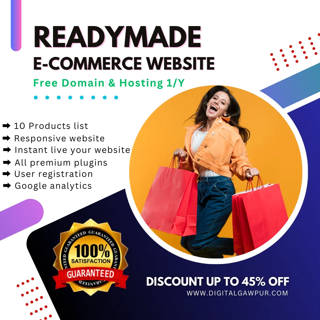 Readymade E-commerce Website Advance Free Domain and Hosting Readymade E commerce Website Advance Free Domain and Hosting